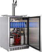 HCK 6.04 Cubic Ft. Indoor/Outdoor Stainless Steel Refridgerator/Kegerator