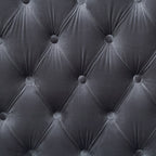 ACME 53389 Gillian II Chair with 1 Pillow, Dark Gray Velvet (1Set/2Ctn)