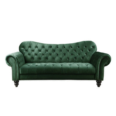 ACME 53400 Iberis Sofa, Green Velvet (1Set/2Ctn)