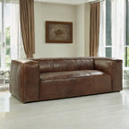 ACME 53545 Brancaster Sofa, Retro Brown Top Grain Leather