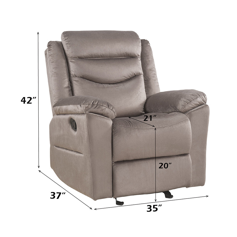 ACME 53667 Fiacre Glider Recliner, Velvet