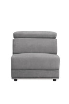 ACME 53722 Alwin Modular Armless Chair, Dark Gray Fabric