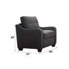 ACME 53792 Cleavon II Chair, Gray Linen