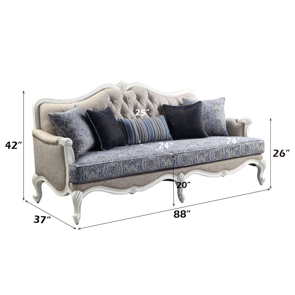 ACME 54310 Ciddrenar Sofa with 5 Pillows  5