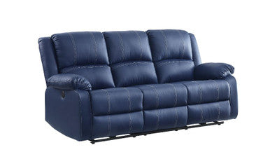 ACME 54615 Zuriel Power Motion Sofa, Blue PU