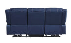 ACME 54615 Zuriel Power Motion Sofa, Blue PU  4