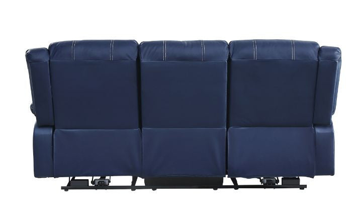 ACME 54615 Zuriel Power Motion Sofa, Blue PU  4