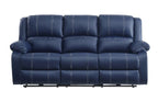 ACME 54615 Zuriel Power Motion Sofa, Blue PU  6