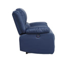 ACME 54615 Zuriel Power Motion Sofa, Blue PU  5