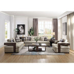 ACME 54850 Niamey Sofa with 4 Pillows