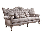 ACME 54865 Jayceon Sofa with 5 Pillows, Fabric & Champagne