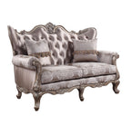 ACME 54866 Jayceon Loveseat with 2 Pillows, Fabric & Champagne