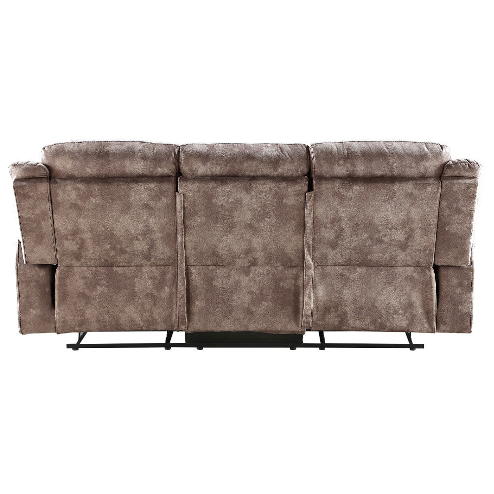 ACME 55020 Zubaida Sofa, 2-Tone Chocolate Velvet  4