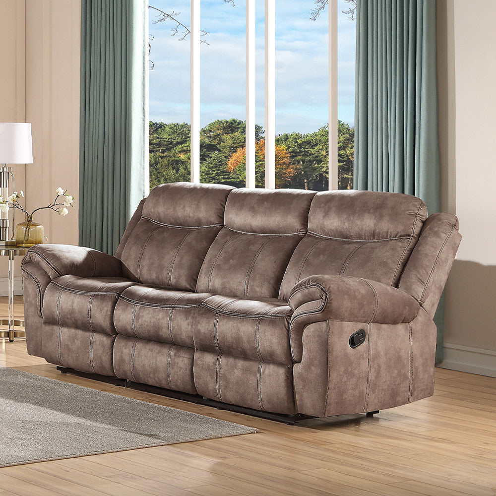 ACME 55021 Zubaida Loveseat, 2-Tone Chocolate Velvet