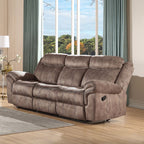 ACME 55021 Zubaida Loveseat, 2-Tone Chocolate Velvet
