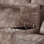 ACME 55021 Zubaida Loveseat, 2-Tone Chocolate Velvet  7