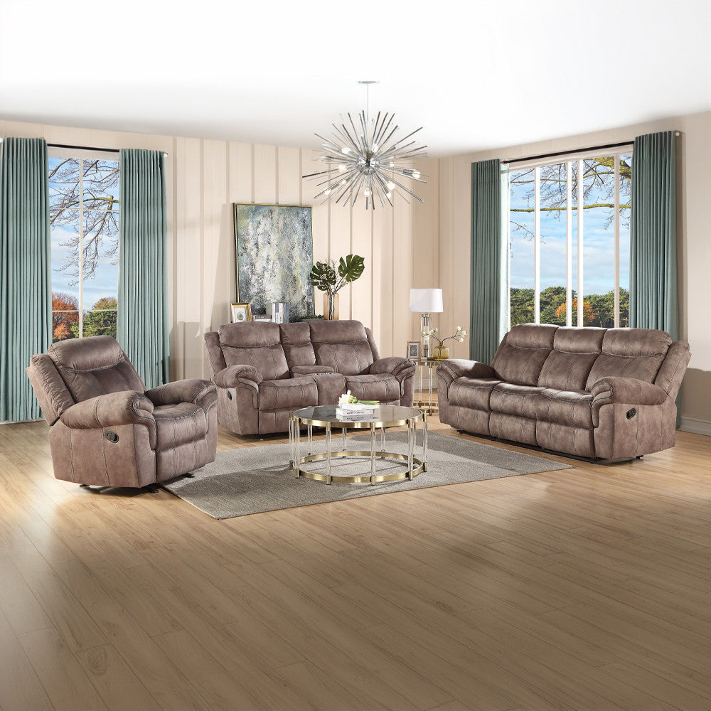 ACME 55021 Zubaida Loveseat, 2-Tone Chocolate Velvet  8