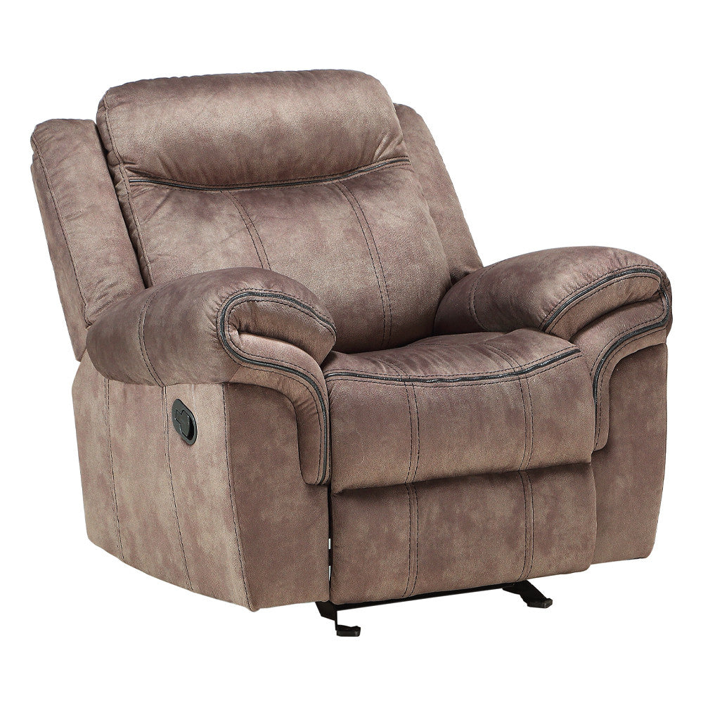 ACME 55022 Zubaida Recliner, 2-Tone Chocolate Velvet  1