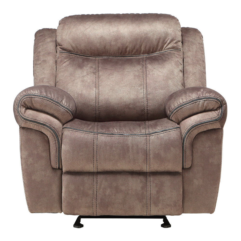 ACME 55022 Zubaida Recliner, 2-Tone Chocolate Velvet  2
