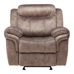 ACME 55022 Zubaida Recliner, 2-Tone Chocolate Velvet  2