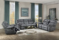 ACME 55025 Zubaida Sofa, 2-Tone Gray Velvet