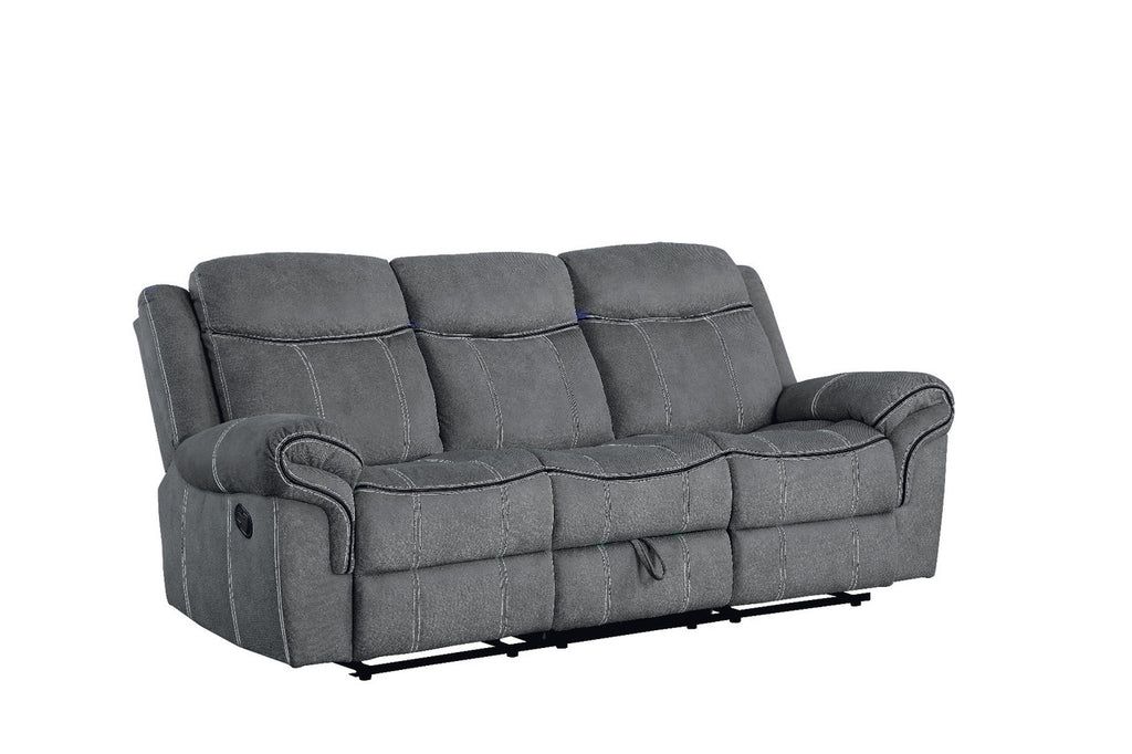 ACME 55025 Zubaida Sofa, 2-Tone Gray Velvet  1