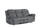 ACME 55025 Zubaida Sofa, 2-Tone Gray Velvet  1