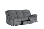 ACME 55025 Zubaida Sofa, 2-Tone Gray Velvet  2