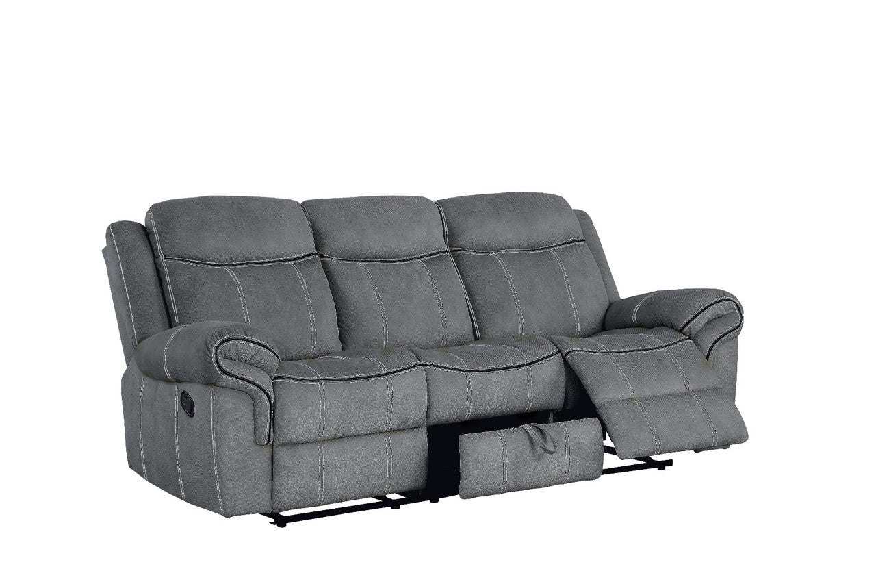ACME 55025 Zubaida Sofa, 2-Tone Gray Velvet  2