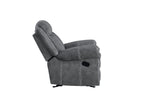 ACME 55027 Zubaida Recliner, 2-Tone Gray Velvet  5