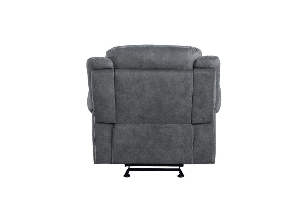 ACME 55027 Zubaida Recliner, 2-Tone Gray Velvet  6