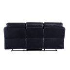 ACME 55370 Aashi Motion Sofa, Navy Leather-Gel Match