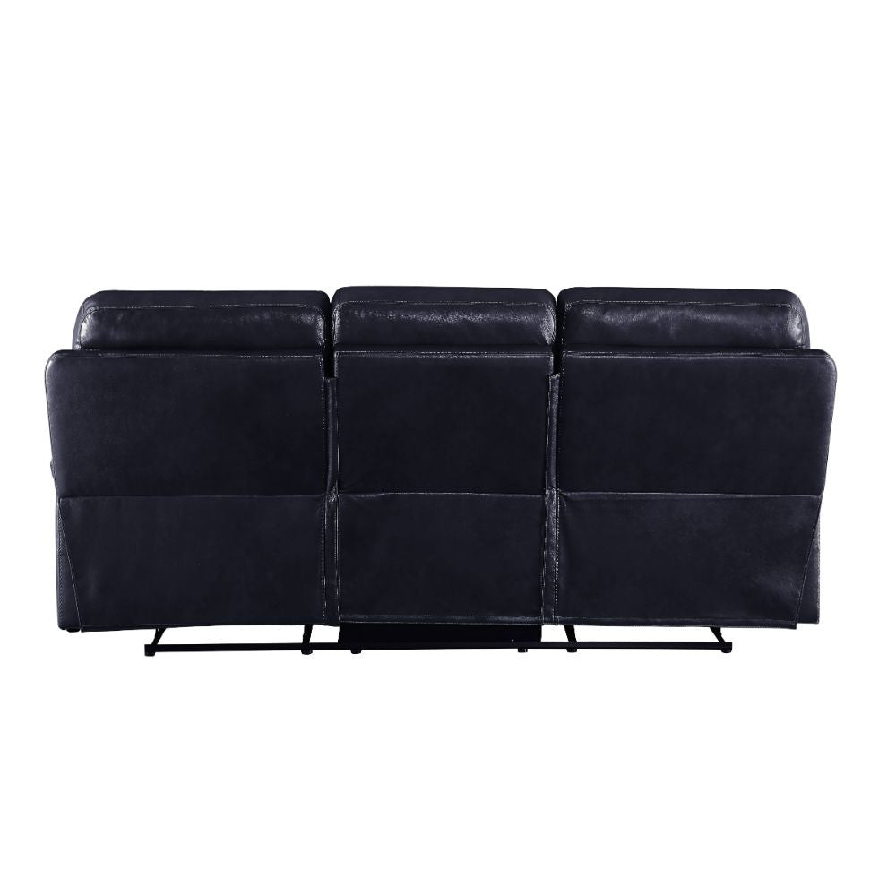 ACME 55370 Aashi Motion Sofa, Navy Leather-Gel Match