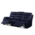 ACME 55370 Aashi Motion Sofa, Navy Leather-Gel Match