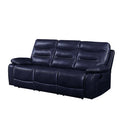 ACME 55370 Aashi Motion Sofa, Navy Leather-Gel Match