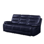ACME 55370 Aashi Motion Sofa, Navy Leather-Gel Match