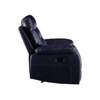 ACME 55371 Aashi Loveseat with Console (Motion), Navy Leather-Gel Match