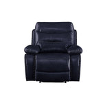 ACME 55372 Aashi Recliner, Navy Leather-Gel Match