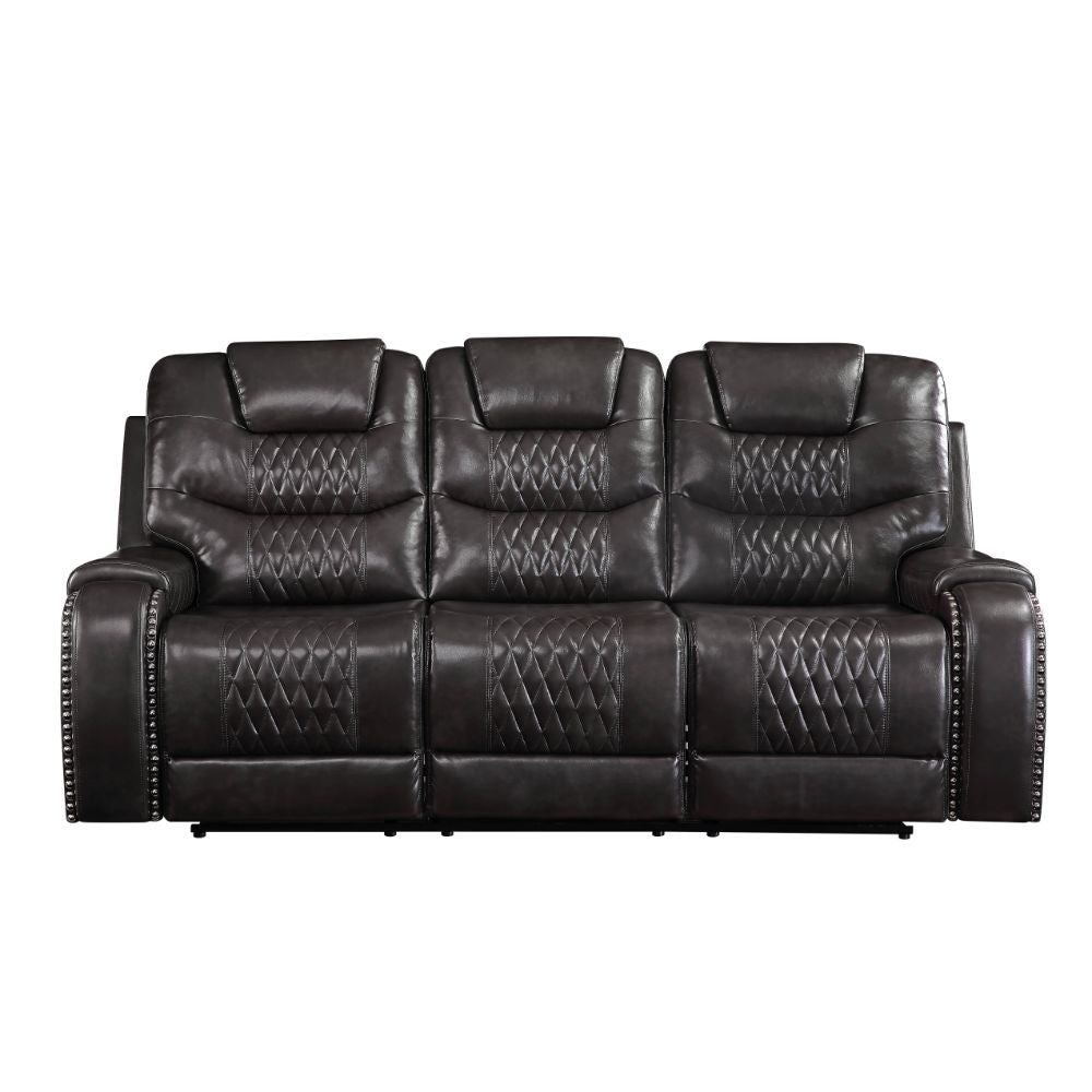 ACME 55410 Braylon Motion Sofa, Magnetite PU