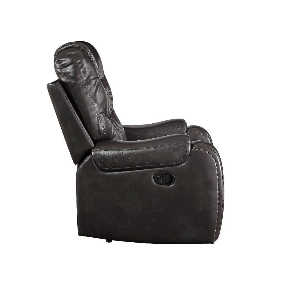 ACME 55410 Braylon Motion Sofa, Magnetite PU