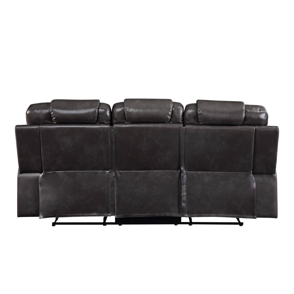 ACME 55410 Braylon Motion Sofa, Magnetite PU