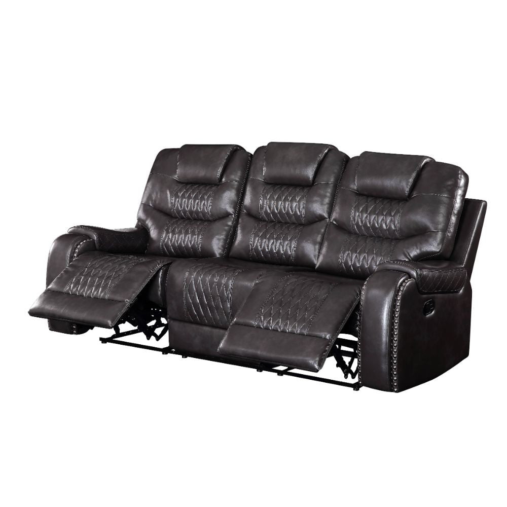 ACME 55410 Braylon Motion Sofa, Magnetite PU