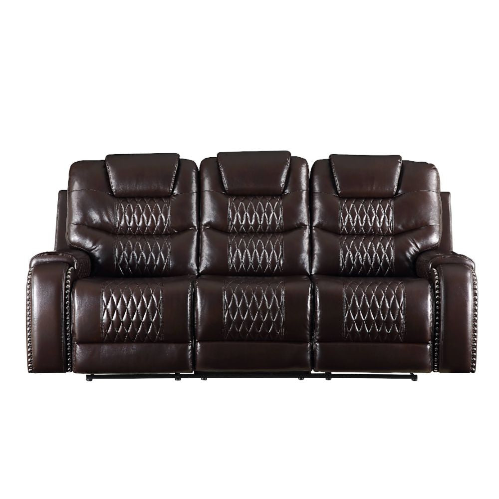 ACME 55415 Braylon Motion Sofa, Brown PU