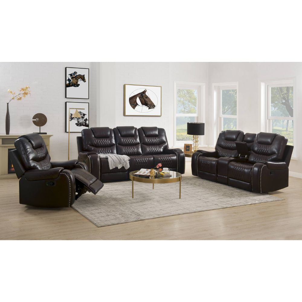 ACME 55415 Braylon Motion Sofa, Brown PU