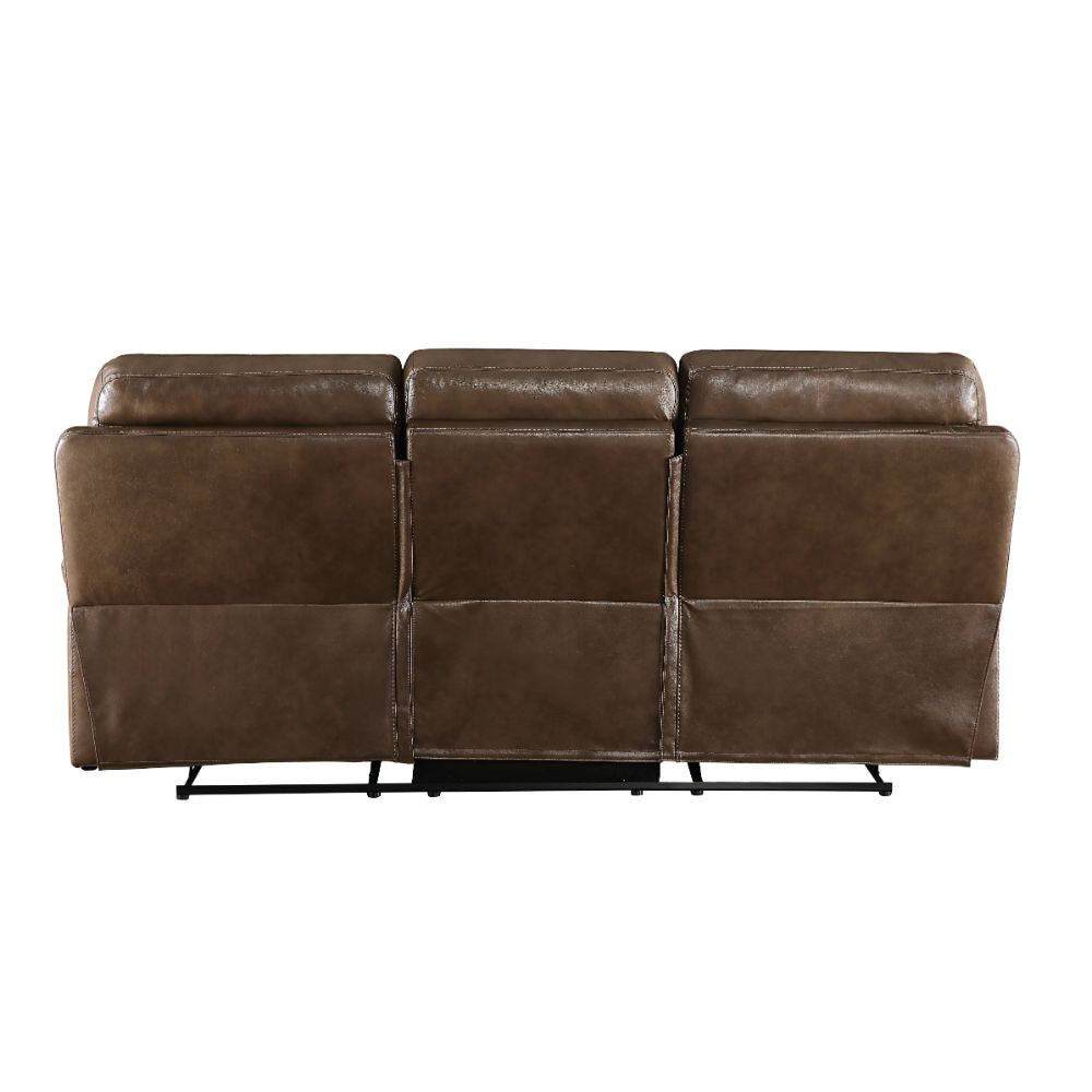 ACME 55420 Aashi Motion Sofa, Brown Leather-Gel Match