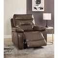 ACME 55423 Aashi Recliner (Power Motion), Brown Leather-Gel Match