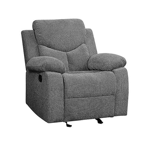 ACME 55442 Kalen Glider Recliner, Gray Chenille