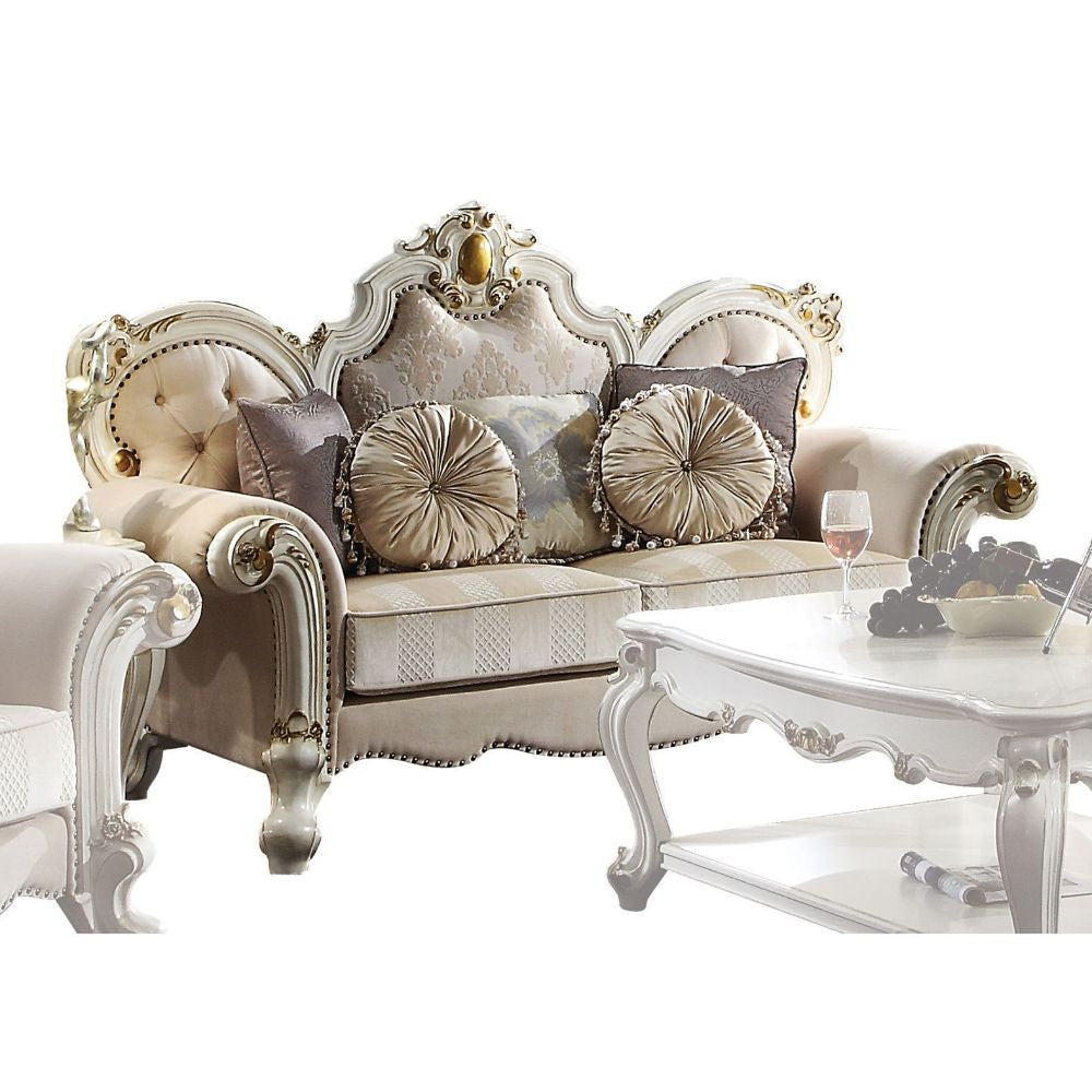 ACME 55461 Picardy Loveseat with 5 Pillows