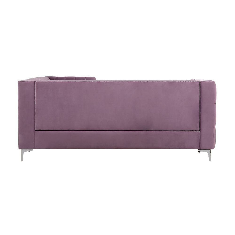 ACME 55500 Rhett Sectional Sofa, Purple Velvet
