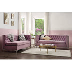 ACME 55500 Rhett Sectional Sofa, Purple Velvet